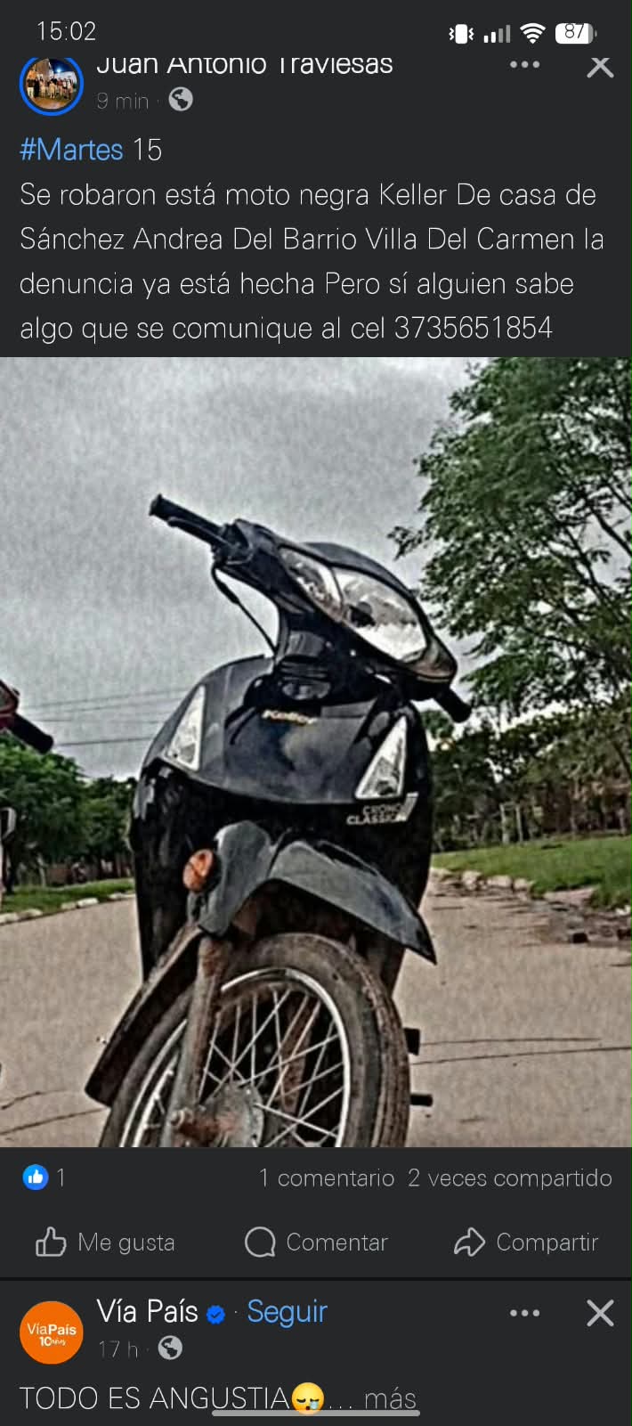 Moto recuperada